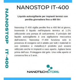 NANOSTOP IT-400 liquido sigilla perdite impianti termici 400 lt/gg