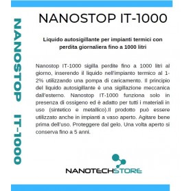 NANOSTOP IT-1000 liquido sigilla perdite impianti termici 1000 lt/gg