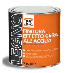 Finitura per Legno ad Effetto Cera all’Acqua, per Interni/Esterni, inodore 0,750 - 2,5 litri